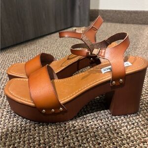 Steve Madden Women's Brown Platform Sandals